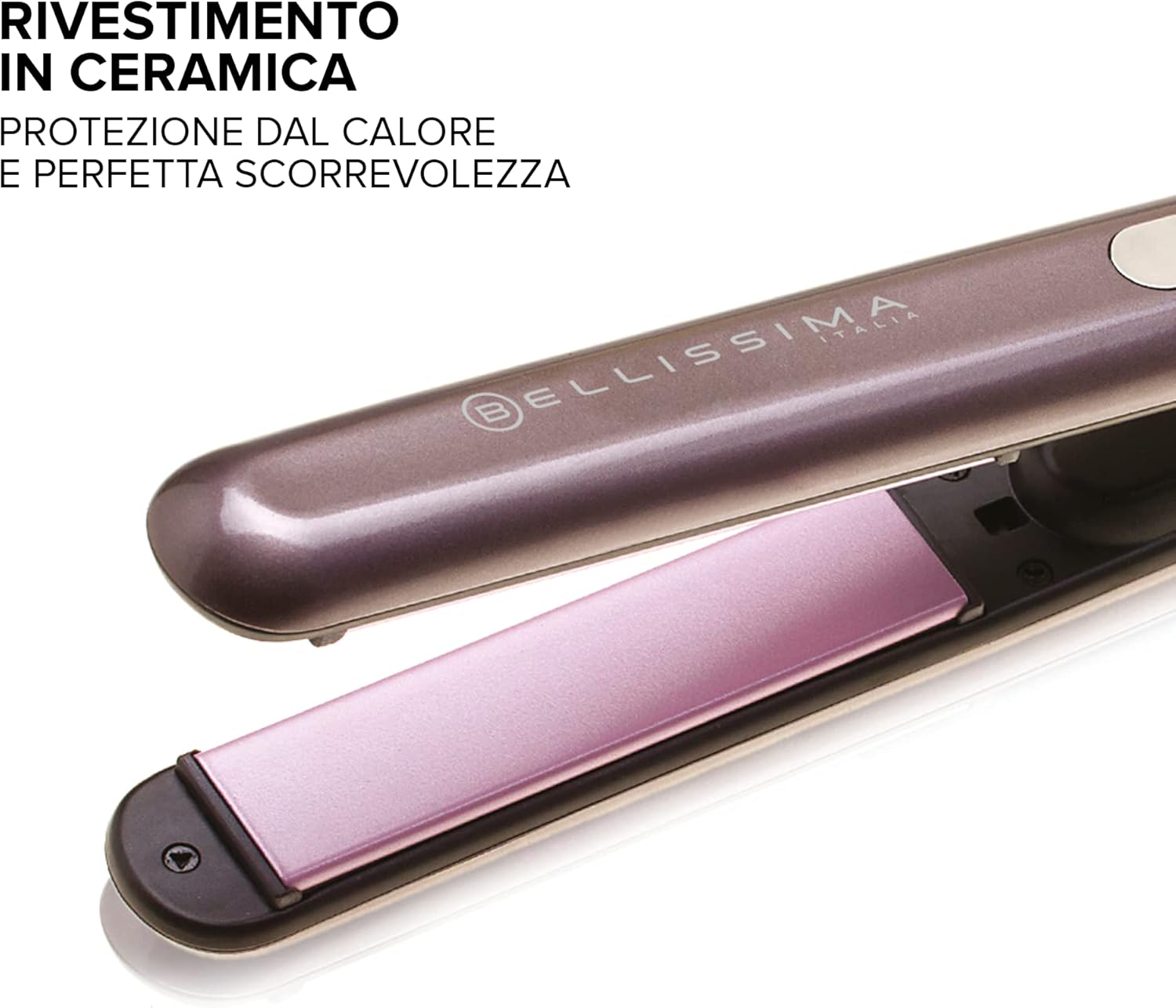 Bellissima Imetec Creativity B9 300 Piastra per Capelli, Styling Liscio o Mosso, Rivestimento in Ceramica, Regolazione Temperatura da 150°C a 230°C, Sistema Riscaldamento Rapido