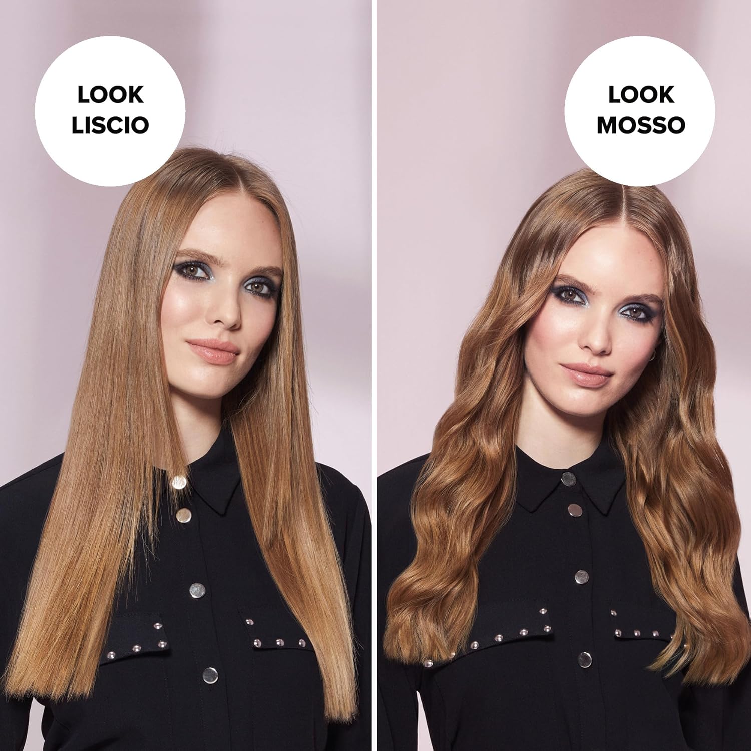 Bellissima Imetec Creativity B9 300 Piastra per Capelli, Styling Liscio o Mosso, Rivestimento in Ceramica, Regolazione Temperatura da 150°C a 230°C, Sistema Riscaldamento Rapido